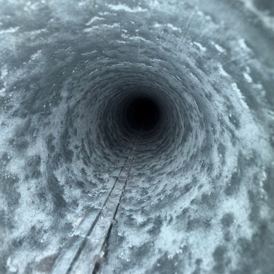 Dryer vent after cleaning