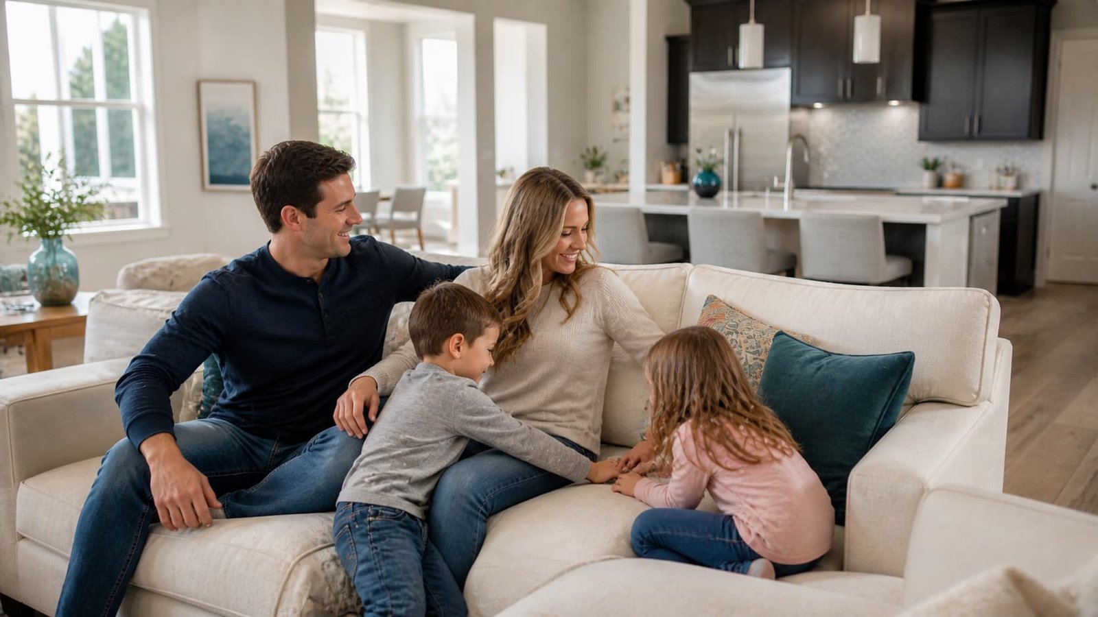 Happy Katy 77494 family enjoying clean indoor air after duct cleaning